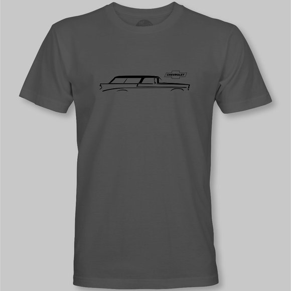 55-56-57 Chevrolet Nomad Wagon T-Shirt - tri five nova impala chevy tri-five - Picture 5 of 9
